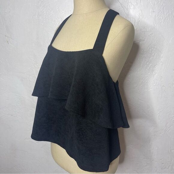 Madewell Layered Tank Top Size Medium Black - Picture 5 of 7